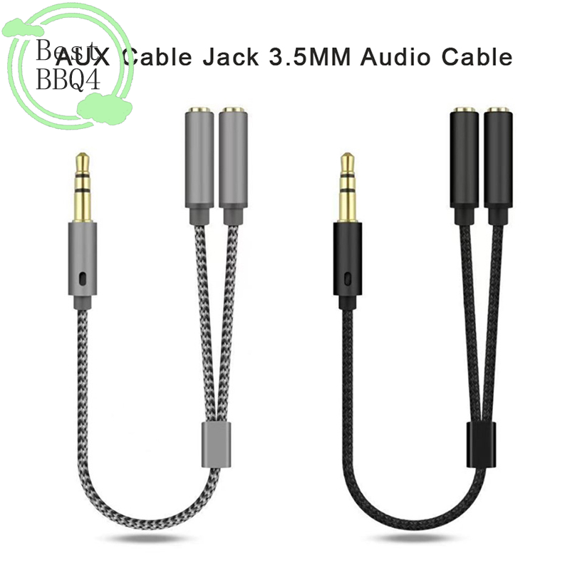 Audio Splitter Y - (BBQ4)AUX Cable Jack 3.5MM Audio Cable