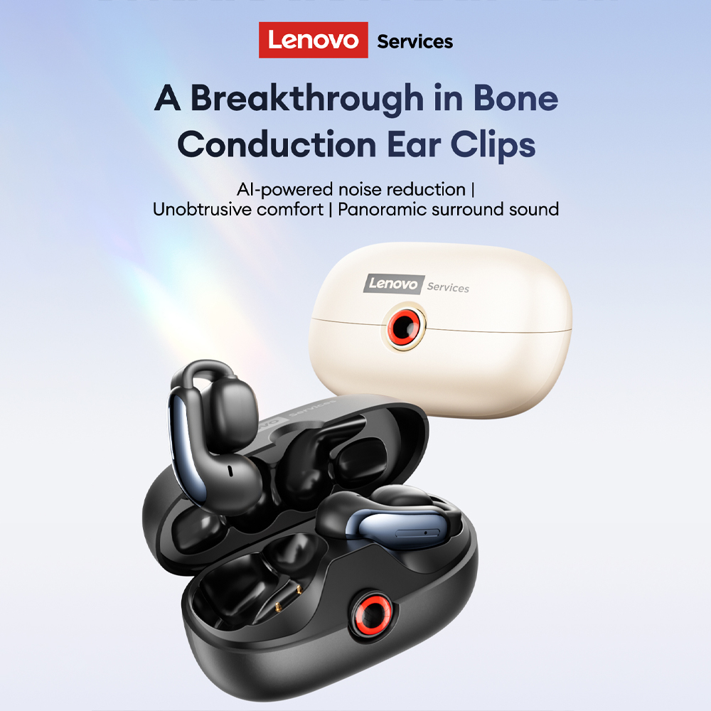 Lenovo LES-108 Bone Conduction - Earbuds Charging Case ulasan dan harga