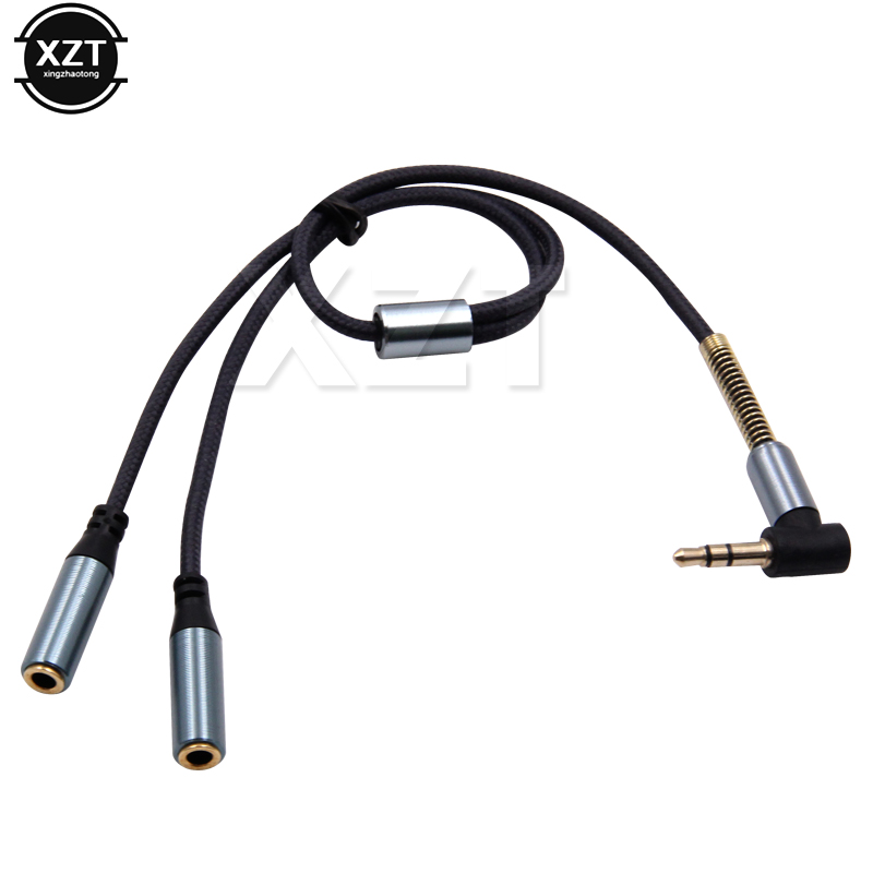 3.5mm 1 To 2 Audio Aux Y Split - Audio Splitter Y ulasan dan harga