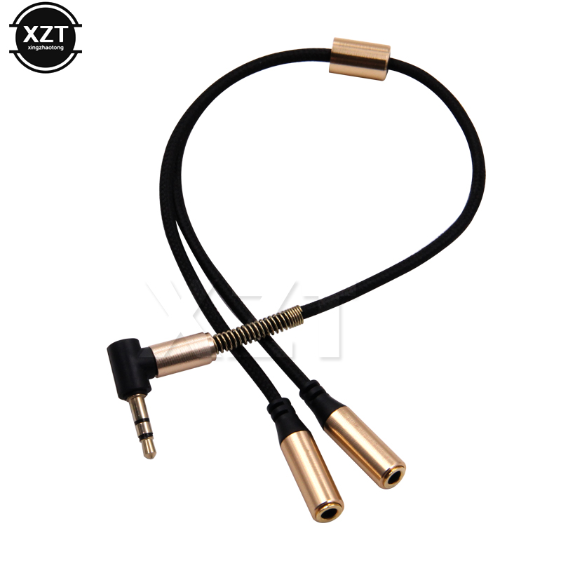 3.5mm 1 To 2 Audio Aux Y Split - Audio Splitter Y ulasan dan harga