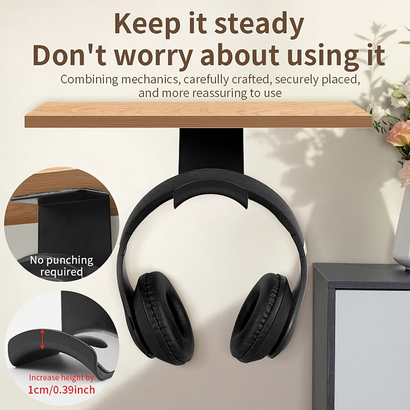 Universal Headphone Stand Adhe - Headphone Stand Desk ulasan dan harga