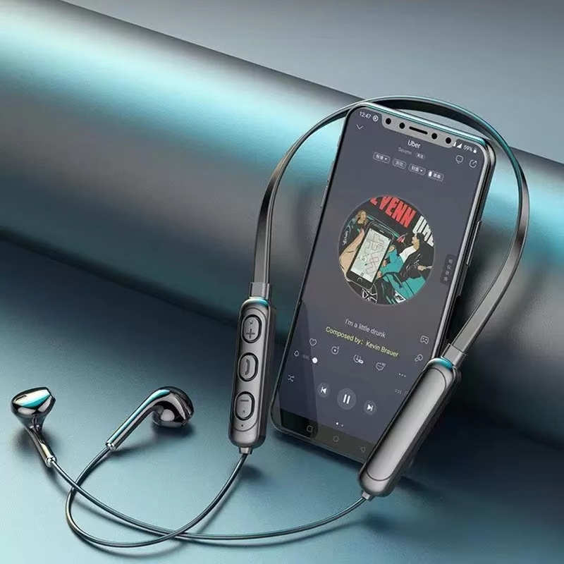 Neck Hanging Bluetooth Headset - Bluetooth Headset On Ear ulasan dan harga